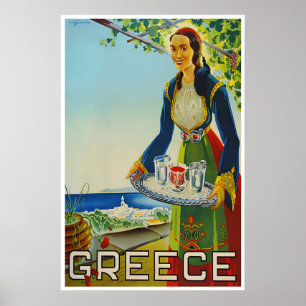 Arte griego Grecia Póster de viaje Impresión Cocin
