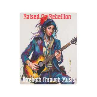 Arte guitarista de Chica rebelde personalizado Ins