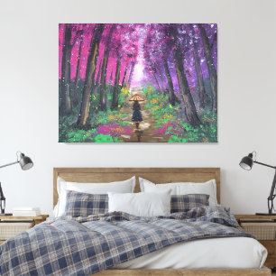 Arte hecho a mano-caminando solo