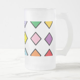 Arte helado de la taza del vidrio esmerilado de 16