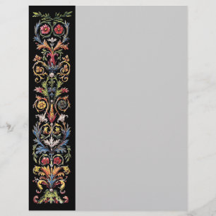 Arte iluminado gótico Flyer en blanco