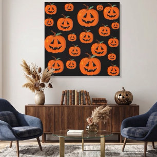Arte Ilustrativo de Jack O Lantern Feliz Halloween