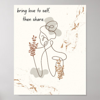 Arte ilustrativo de la mujer con cita motivacional