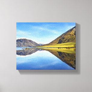 Arte imponente de la pared del paisaje de la
