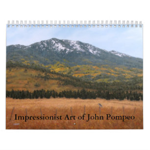 Arte impresionista del calendario de Juan Pompeo