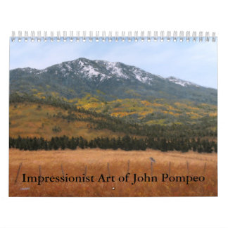 Arte impresionista del calendario de Juan Pompeo