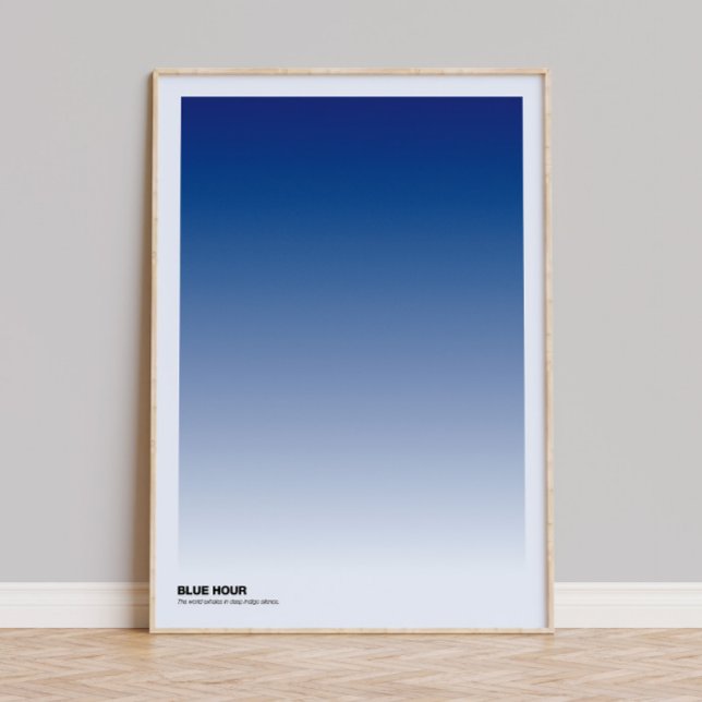 Arte impreso con gradiente de Hora Azul: Póster Om (Subido por el creador)
