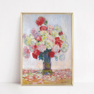 Arte Impreso de Flor de Peonía para Decoración del