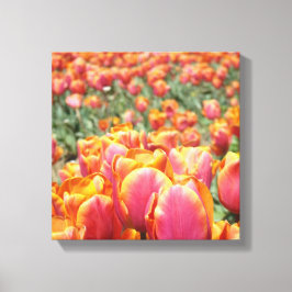 arte impreso en lienzo de 12x12 Tulipanes Flores c