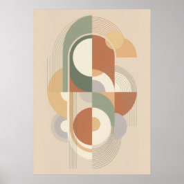 Arte impreso geométrico abstracto Bauhaus | Mediad