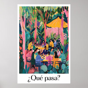 Arte impreso inspirado en Matisse Resto-Cafe Gathe