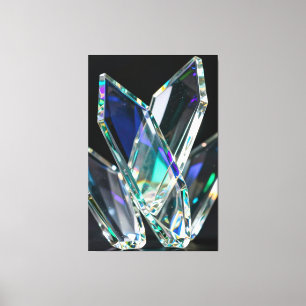 Arte impreso moderno de prisma de cristal abstract