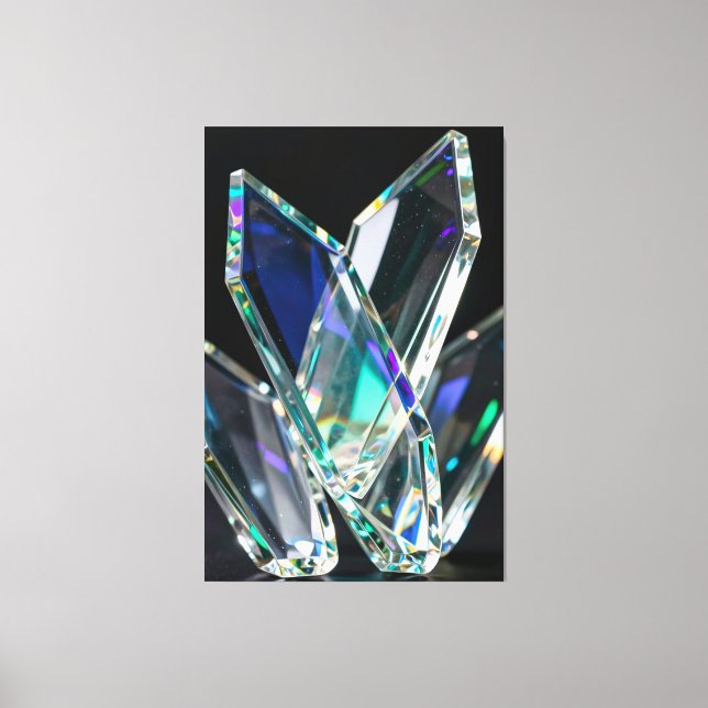 Arte impreso moderno de prisma de cristal abstract (Anverso)
