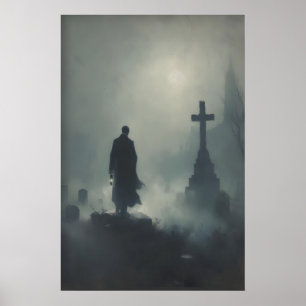 Arte Imprimible de Cementerio Gótico Academia Oscu