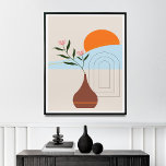 Arte Imprimible moderno de mediados de siglo<br><div class="desc">Añada un toque de diseño escandinavo moderno a su hogar con esta impresionante huella de paisaje abstracto. Con una rama de árbol estilizada, el sol, un arco iris y una nube, esta imagen capta la belleza de la naturaleza de una manera única y contemporánea. Los colores mullidos y el diseño...</div>