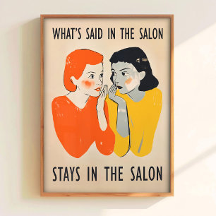 Arte Imprimible para Pared de Salón de Belleza Pel