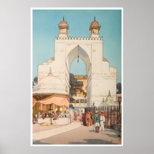 Arte Indio Cartel de viaje a la India Impresión de