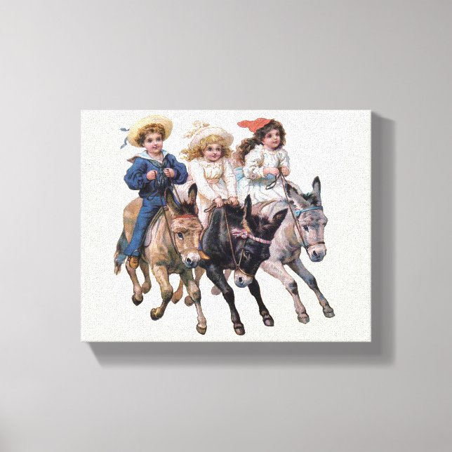 Arte infantil de caballo pony antiguo (Anverso)
