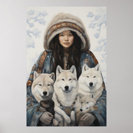 Arte inspirado en inuits: Vida y animales del Árti
