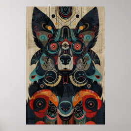 Arte inspirado en inuits: Vida y animales del Árti