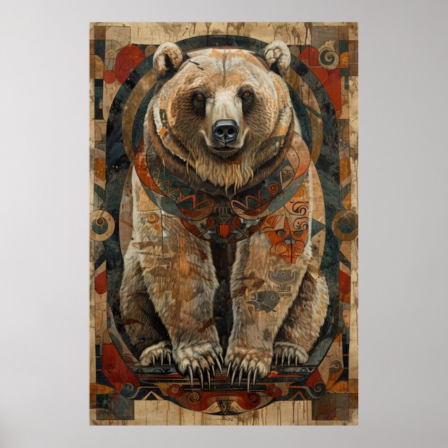 Arte inspirado en inuits: Vida y animales del Árti (Frente)