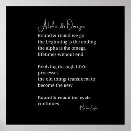 Arte instantáneo de poesía alfa y omega