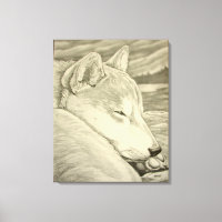 Arte Inu Shiba Imprimir tela de arte Shiba Inu
