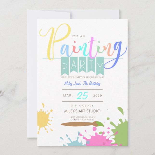 Arte | Invitación del Fiesta de dolor (Anverso)