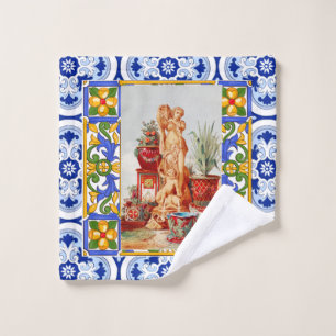 Arte italiano, siciliano, maiólica, tejas, arte b