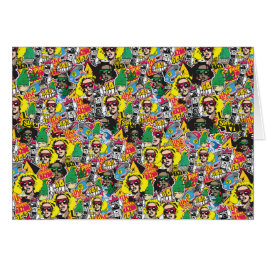 Arte jamaicano de pasillo de danza pegado por el