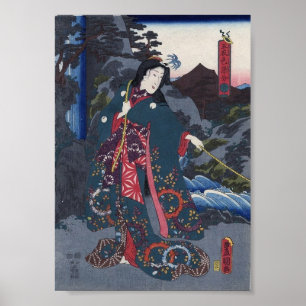 Arte japonés antiguo vintage