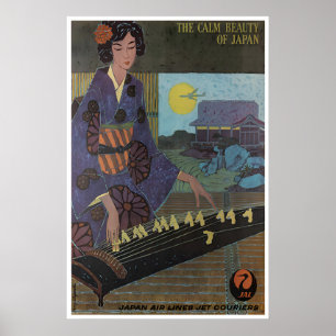 Arte japonés Japón cartel de viaje de JAL impresió