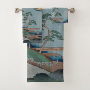 Arte japonés Ukiyo-e en el ferry nijuku