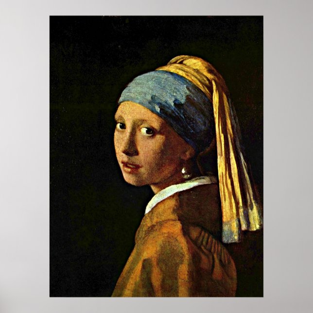 Arte Johannes Vermeer - Chica con Pearl Earring (Frente)