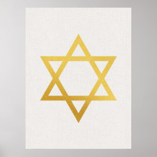 Arte judío moderno en oro para pared - Pieza 2 de