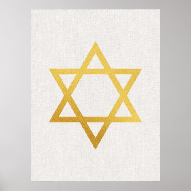 Arte judío moderno en oro para pared - Pieza 2 de  (Frente)