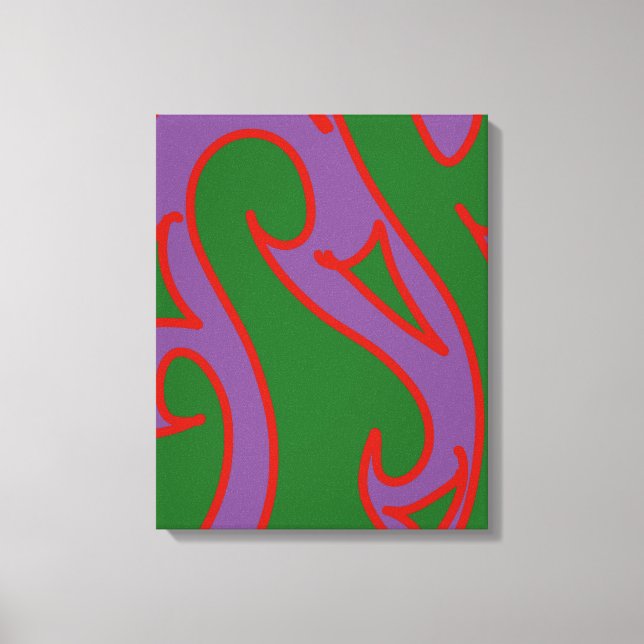 Arte kowhaiwhai abstracto de RRW  (Anverso)