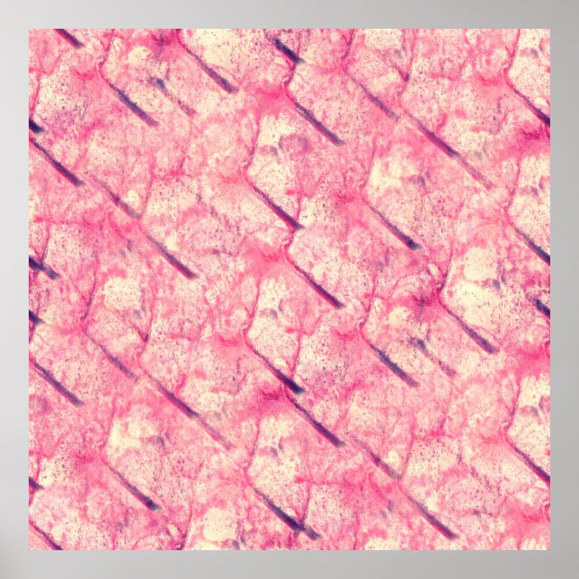 arte La acuarela rosa de la pintura tintada de col (Frente)