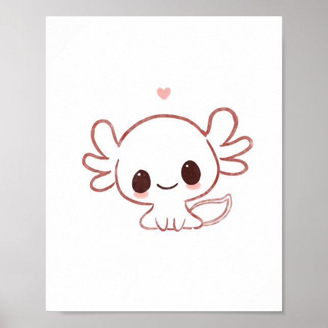 Arte lindo de Axolotl (Frente)