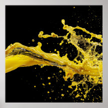 Arte Líquido Golden Burst Poste