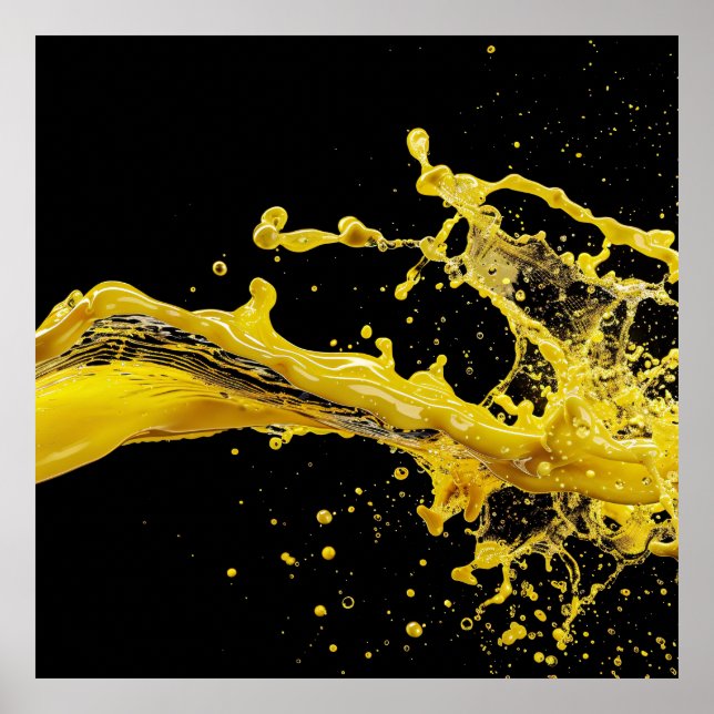 Arte Líquido Golden Burst Poste (Frente)