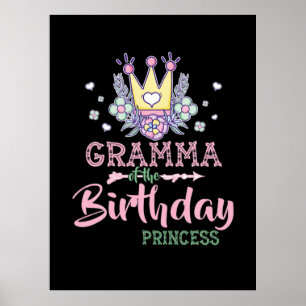 Arte Madre Gramma De La Princesa De Cumpleaños X