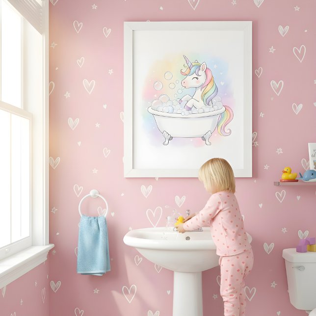 Arte mágico de bañera de unicornio para niños (Subido por el creador)