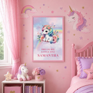 Arte mágico de cumpleaños de unicornio pastel soña