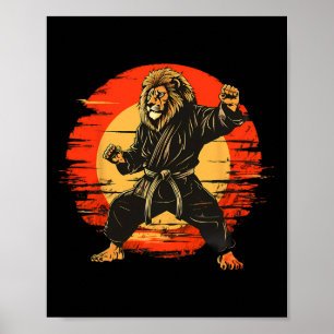 Arte marcial de kickboxing león taekwondo mma judo