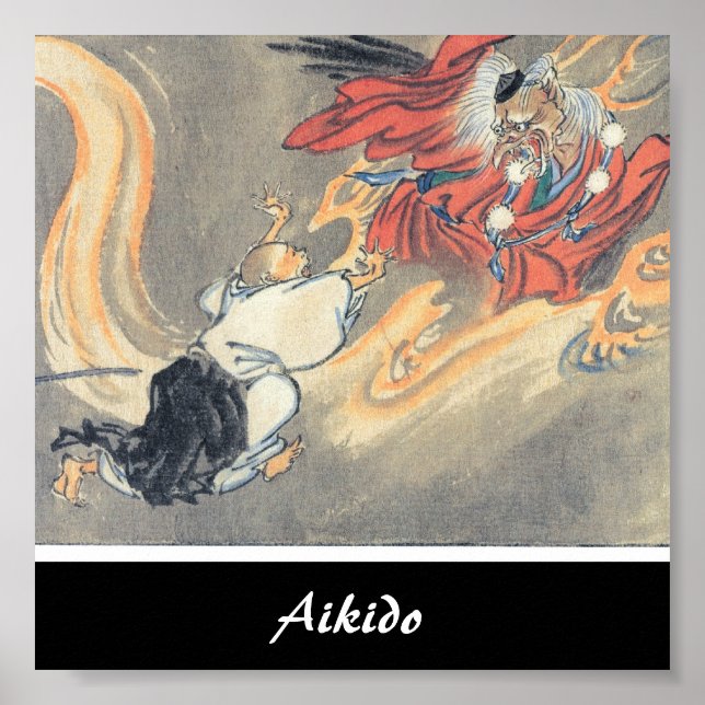 Arte marcial japonés de Aikido (Frente)