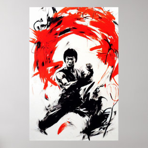 Arte Marcial Kung Fu Pintura Salvaje de Espíritu L