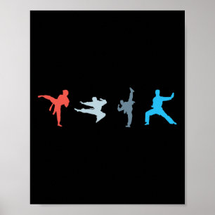 Arte marcial retro atleta del cinturón negro depor