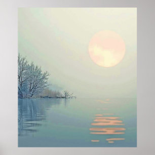 Arte matutino pacífico de invierno