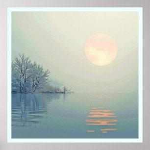 Arte matutino pacífico de invierno